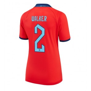 England Kyle Walker #2 Replica Away Stadium Shirt for Women World Cup 2022 Short Sleeve